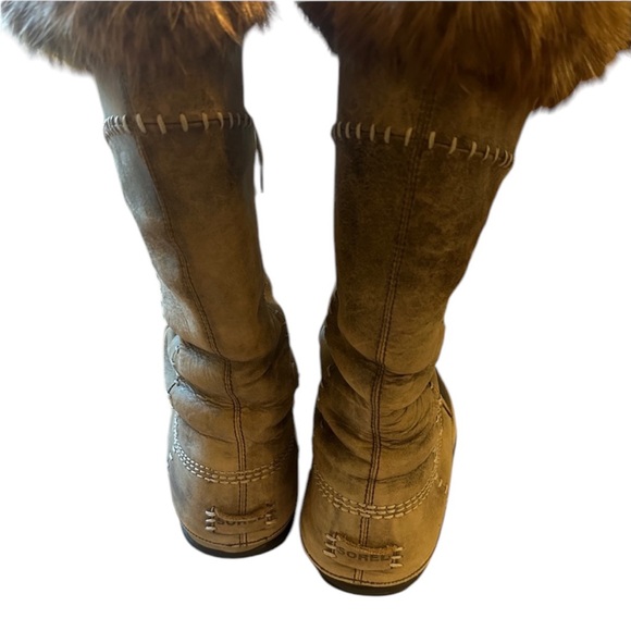 Womens Sorel Cate The Great Waterproof Leather Lace Up Winter Snow Boots… - Picture 4 of 8